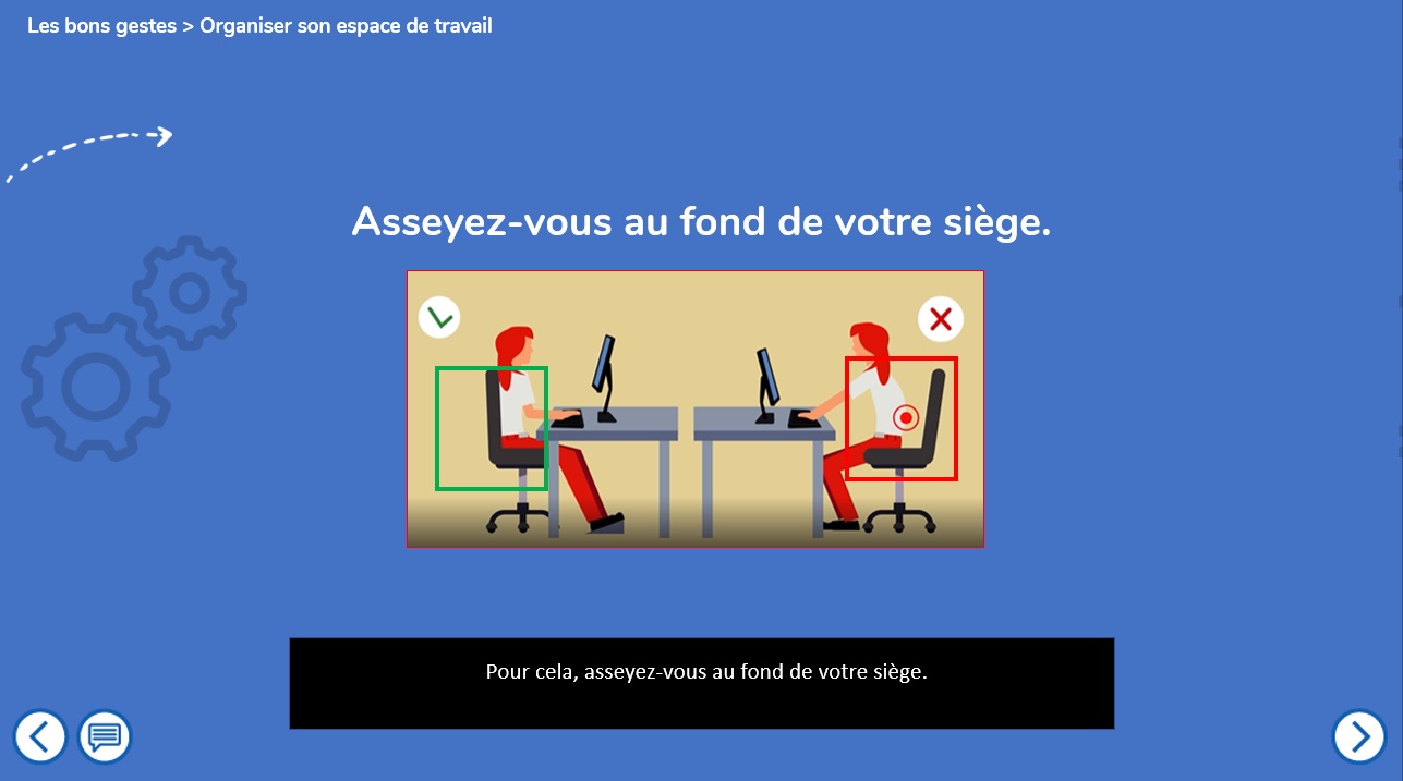 Visuel - Bien s'installer à son poste - 2