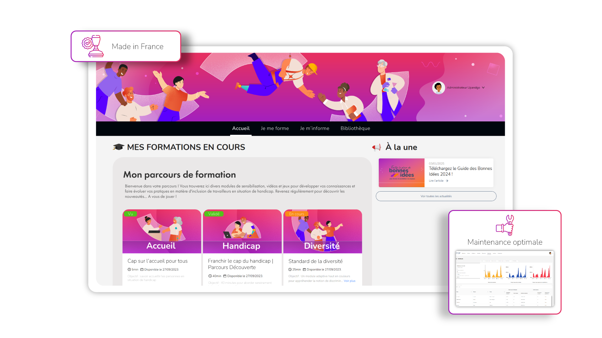 Mockup plateforme elearning 2
